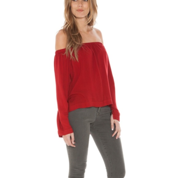 Bella Dahl Off shoulder Top - Picture 3 of 5